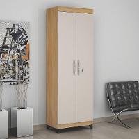 Armário Multiuso 2 Portas Com Chave Asteca Valdemóveis Cinamomo-off White - 1