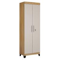 Armário Multiuso 2 Portas Com Chave Asteca Valdemóveis Cinamomo-off White - 7