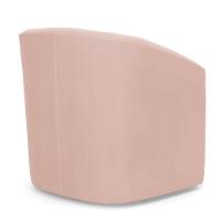 Poltrona Decorativa Base Giratória Stella Max Veludo Rosê D03 - D'rossi - 6