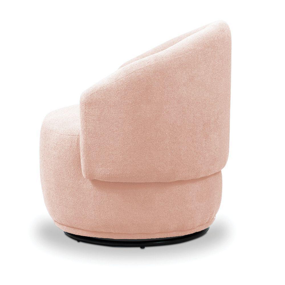 Poltrona Decorativa Orgânica Kit 2 Névoa Bouclê E03 - D'rossi Rose - 7