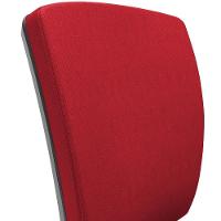 Cadeira De Escritório Diretor Office Base Giratória Preto Alta Flexi P03 Poliéster Vermelho - Lyam - 8