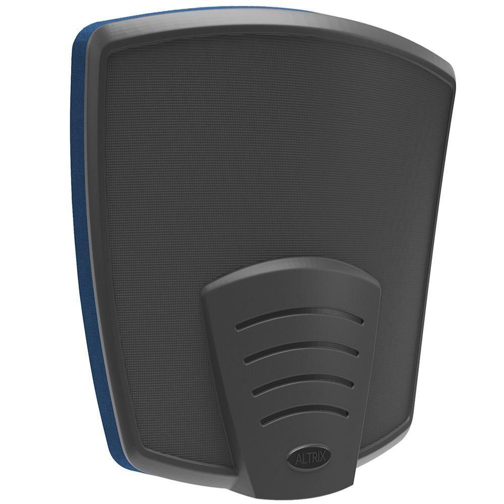 Cadeira De Escritório Diretor Office Base Giratória Preto Alta Flexi P03 Poliéster Azul - Lyam - 8