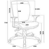 Cadeira De Escritório Diretor Office Base Giratória Preto Alta Flexi P03 Poliéster Azul - Lyam - 5