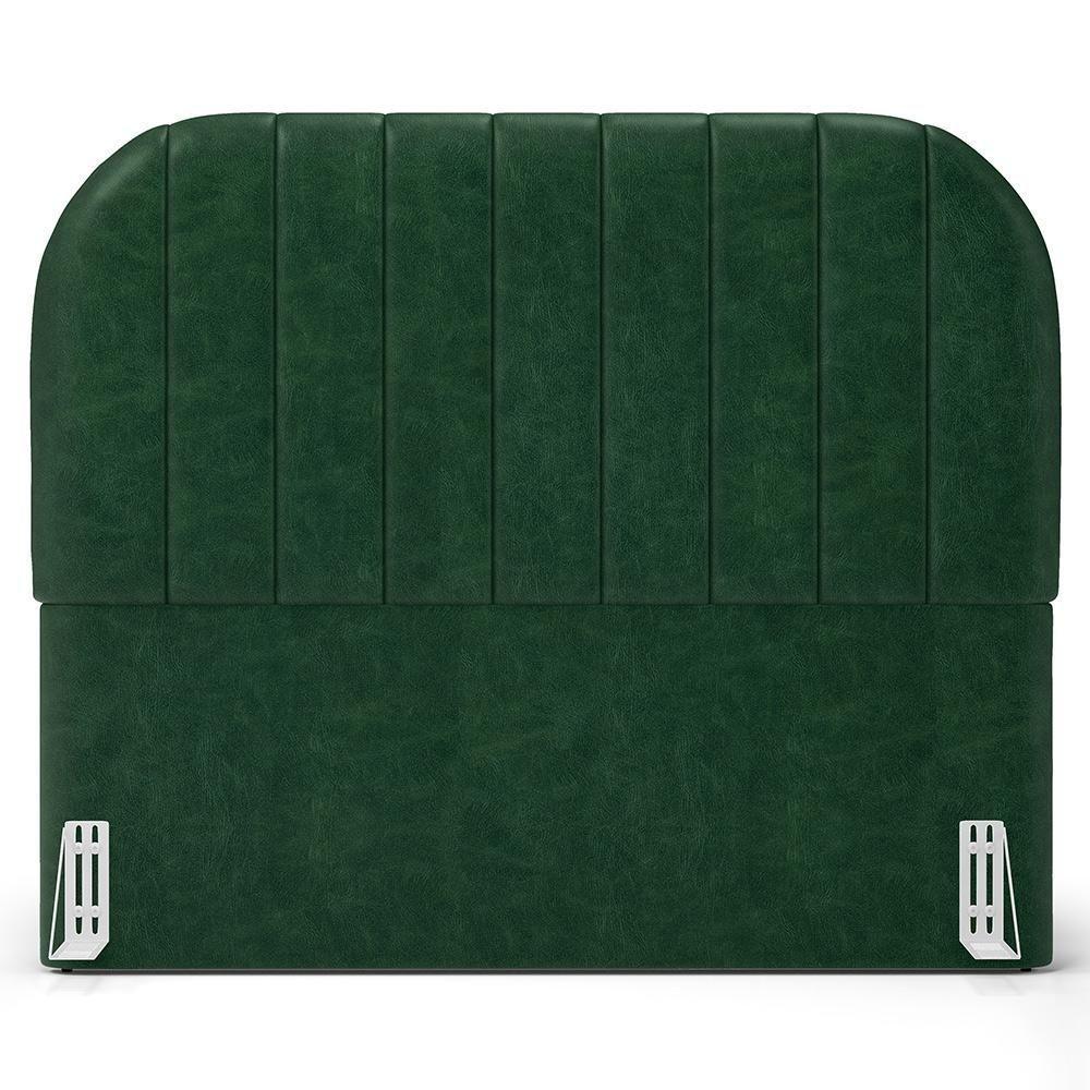 Cabeceira Cama Box King Estofada Orgânica 195cm Alice W01 Couríssimo Verde - Lyam Decor - 3
