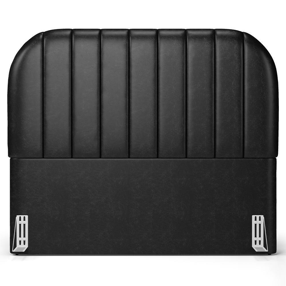 Cabeceira Cama Box King Estofada Orgânica 195cm Alice W01 Couríssimo Preto - Lyam Decor - 3