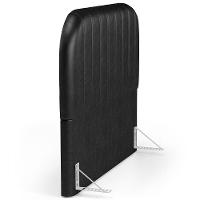 Cabeceira Cama Box King Estofada Orgânica 195cm Alice W01 Couríssimo Preto - Lyam Decor - 6