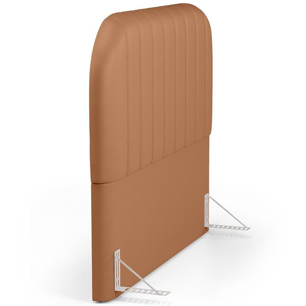 Cabeceira Cama Box King Estofada Orgânica 195cm Alice W01 Couríssimo Mocca - Lyam Decor - 6