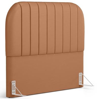Cabeceira Cama Box King Estofada Orgânica 195cm Alice W01 Couríssimo Mocca - Lyam Decor