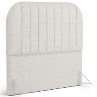 Cabeceira Cama Box King Estofada Orgânica 195cm Alice W01 Bouclê Cru - Lyam Decor - 1