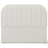 Cabeceira Cama Box King Estofada Orgânica 195cm Alice W01 Bouclê Cru - Lyam Decor - 5