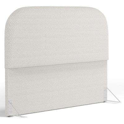 Cabeceira Cama Box King 195cm Orgânica Lanna W01 Bouclê Cru - Lyam Decor