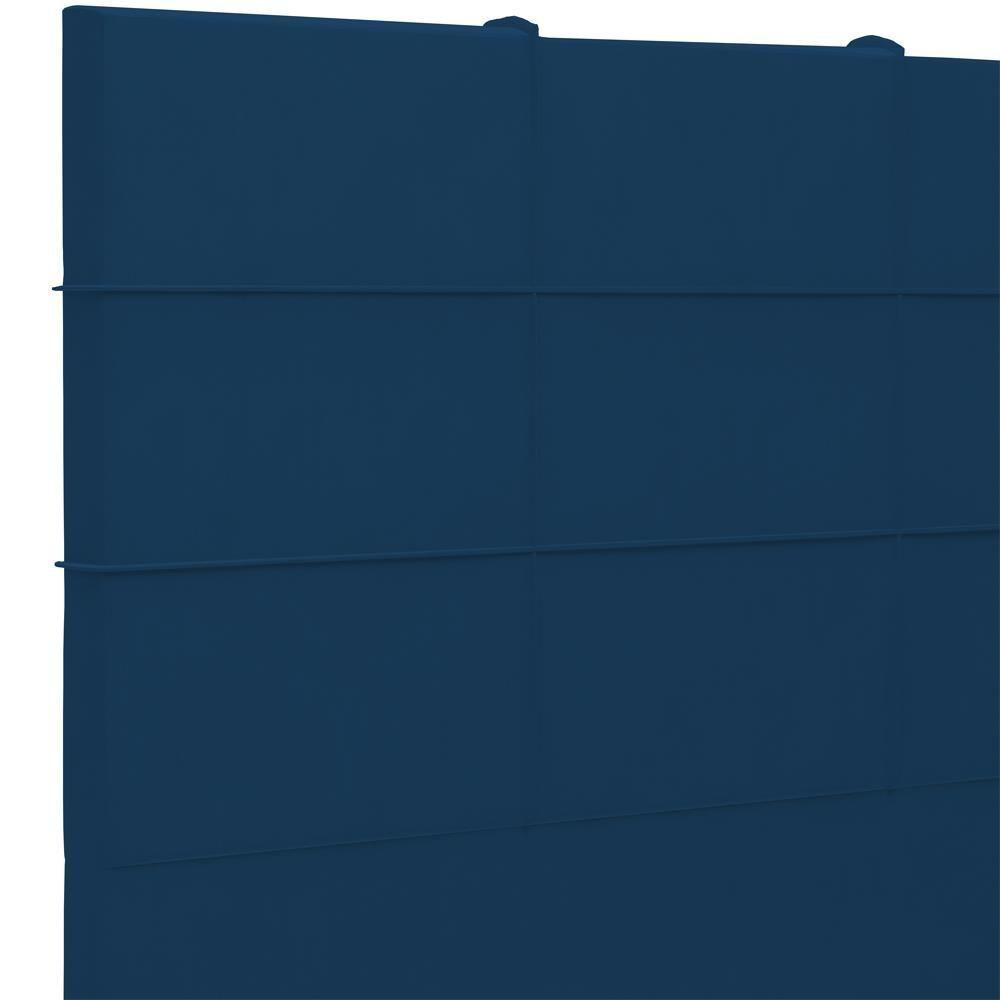 Cabeceira Cama Box Casal King 195 Cm Roma W01 Suede Azul Marinho - Lyam - 6