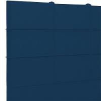 Cabeceira Cama Box Casal King 195 Cm Roma W01 Suede Azul Marinho - Lyam - 6