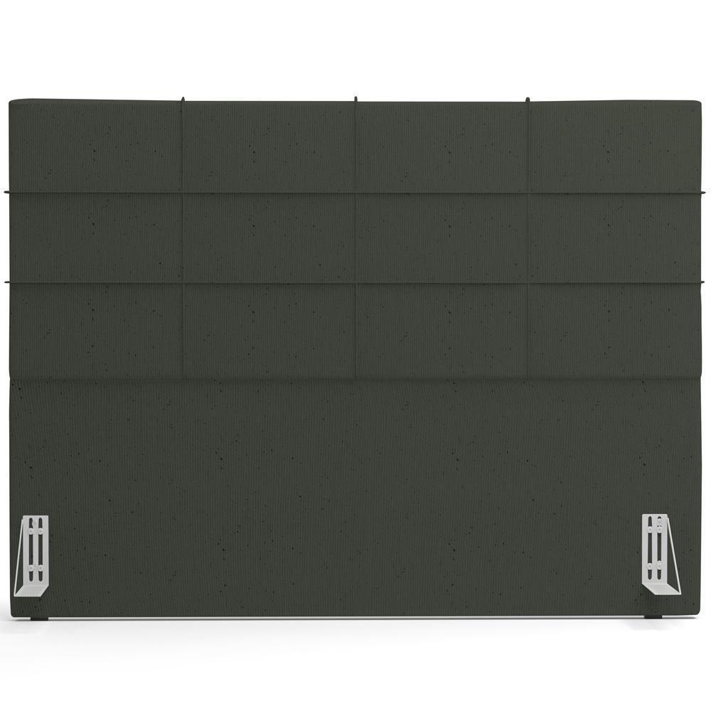Cabeceira Cama Box Casal King 195 Cm Roma W01 Linho Verde Musgo - Lyam - 3