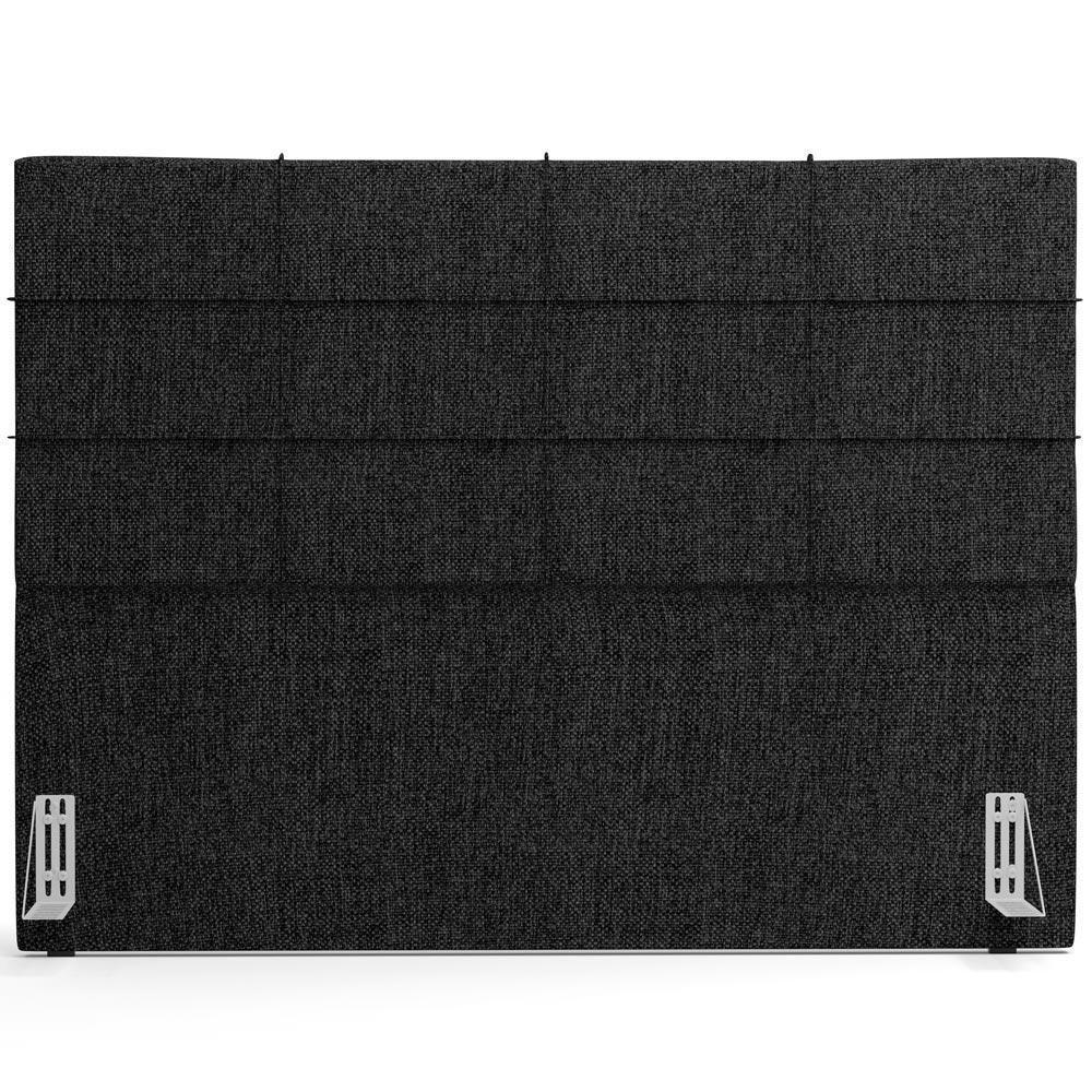 Cabeceira Cama Box Casal King 195 Cm Roma W01 Linho Chumbo - Lyam - 3