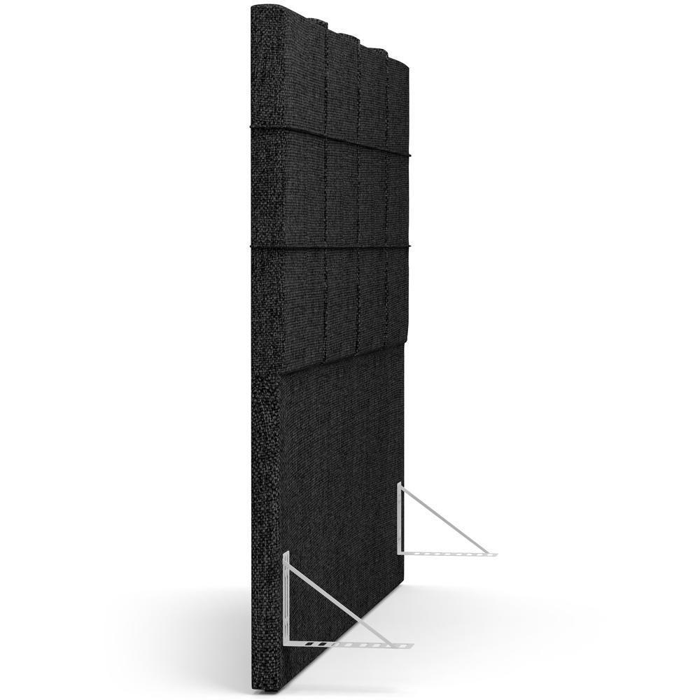 Cabeceira Cama Box Casal King 195 Cm Roma W01 Linho Chumbo - Lyam - 8