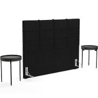 Cabeceira Cama Box Casal King 195 Cm Roma W01 Couríssimo Preto - Lyam - 7