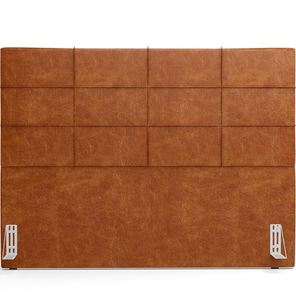 Cabeceira Cama Box Casal King 195 Cm Roma W01 Couríssimo Camel - Lyam - 3