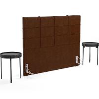 Cabeceira Cama Box Casal King 195 Cm Roma W01 Couríssimo Marrom - Lyam - 7