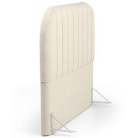 Cabeceira Cama Box Casal Estofada Orgânica 140cm Alice W01 Facto Pérola Metalizado - Lyam Decor - 6