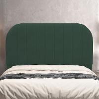 Cabeceira Cama Box Casal Estofada Orgânica 140cm Alice W01 Suede Verde Musgo - Lyam Decor - 2