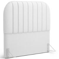 Cabeceira Cama Box Casal Estofada Orgânica 140cm Alice W01 Facto Branco - Lyam Decor - 1