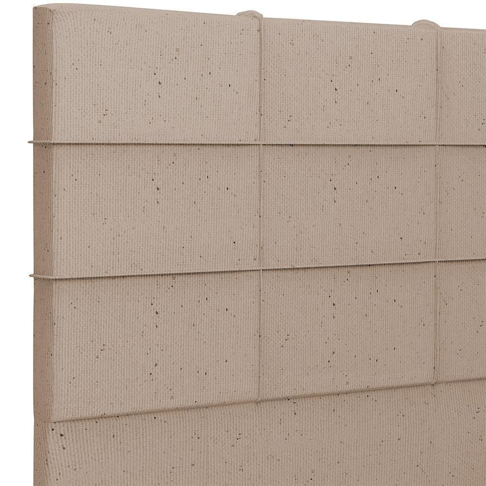 Cabeceira Cama Box Casal 140 Cm Roma W01 Linho Bege Escuro - Lyam - 6