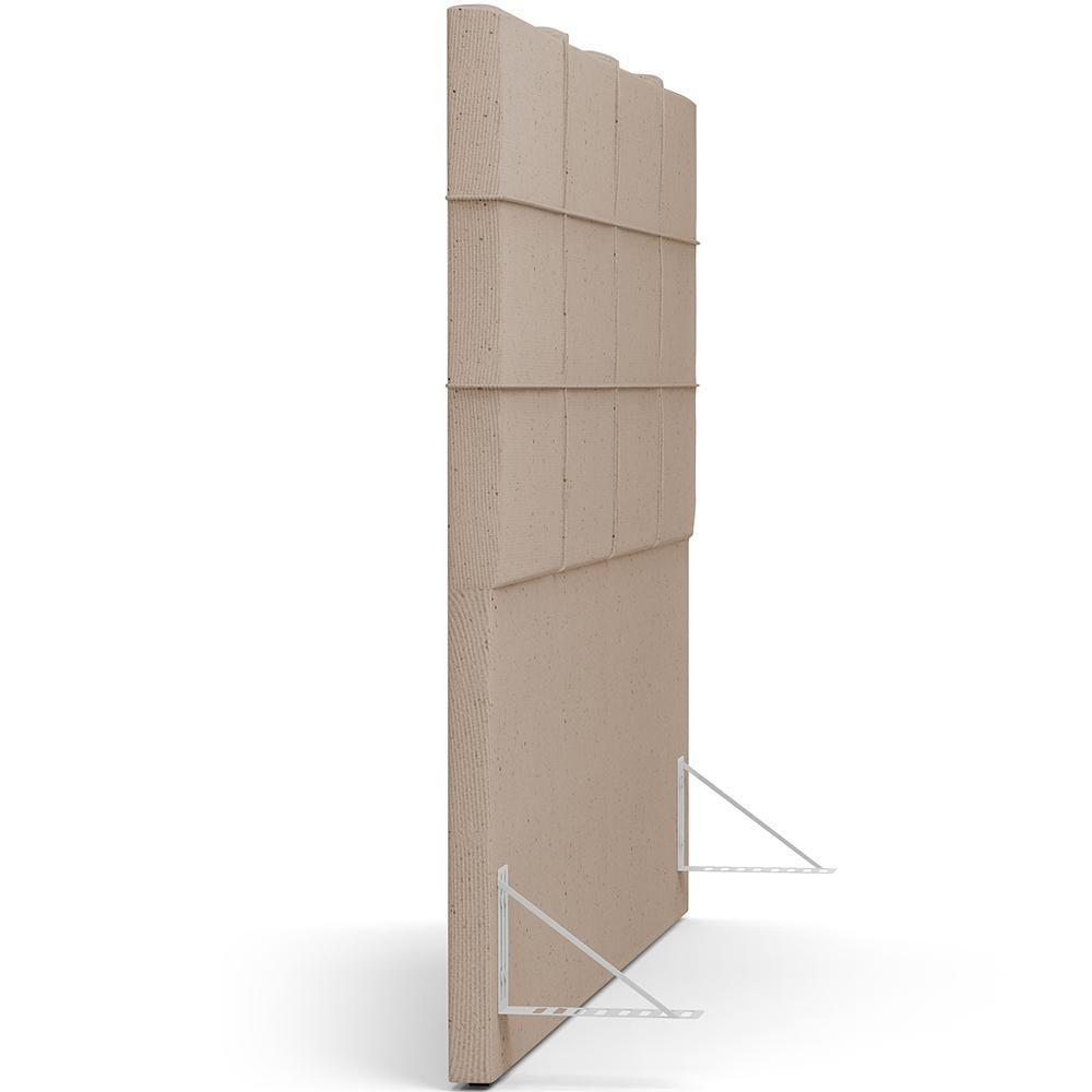 Cabeceira Cama Box Casal 140 Cm Roma W01 Linho Bege Escuro - Lyam - 8