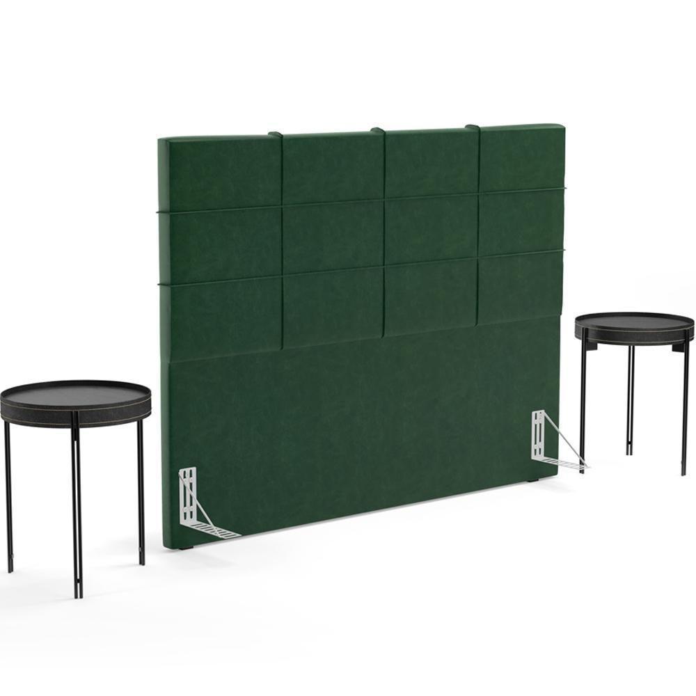Cabeceira Cama Box Casal 140 Cm Roma W01 Couríssimo Verde Musgo - Lyam - 3