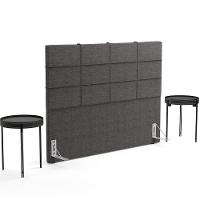 Cabeceira Cama Box Casal 140 Cm Roma W01 Linho Cinza Escuro - Lyam - 7