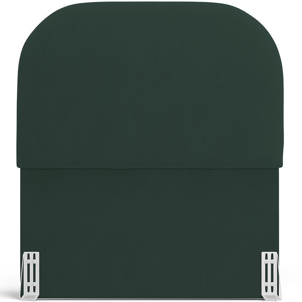 Cabeceira Cama Box 100cm Orgânica Lanna W01 Suede Verde Musgo - Lyam Decor - 3