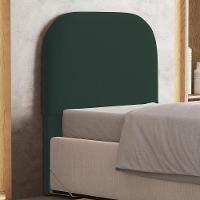 Cabeceira Cama Box 100cm Orgânica Lanna W01 Suede Verde Musgo - Lyam Decor - 2
