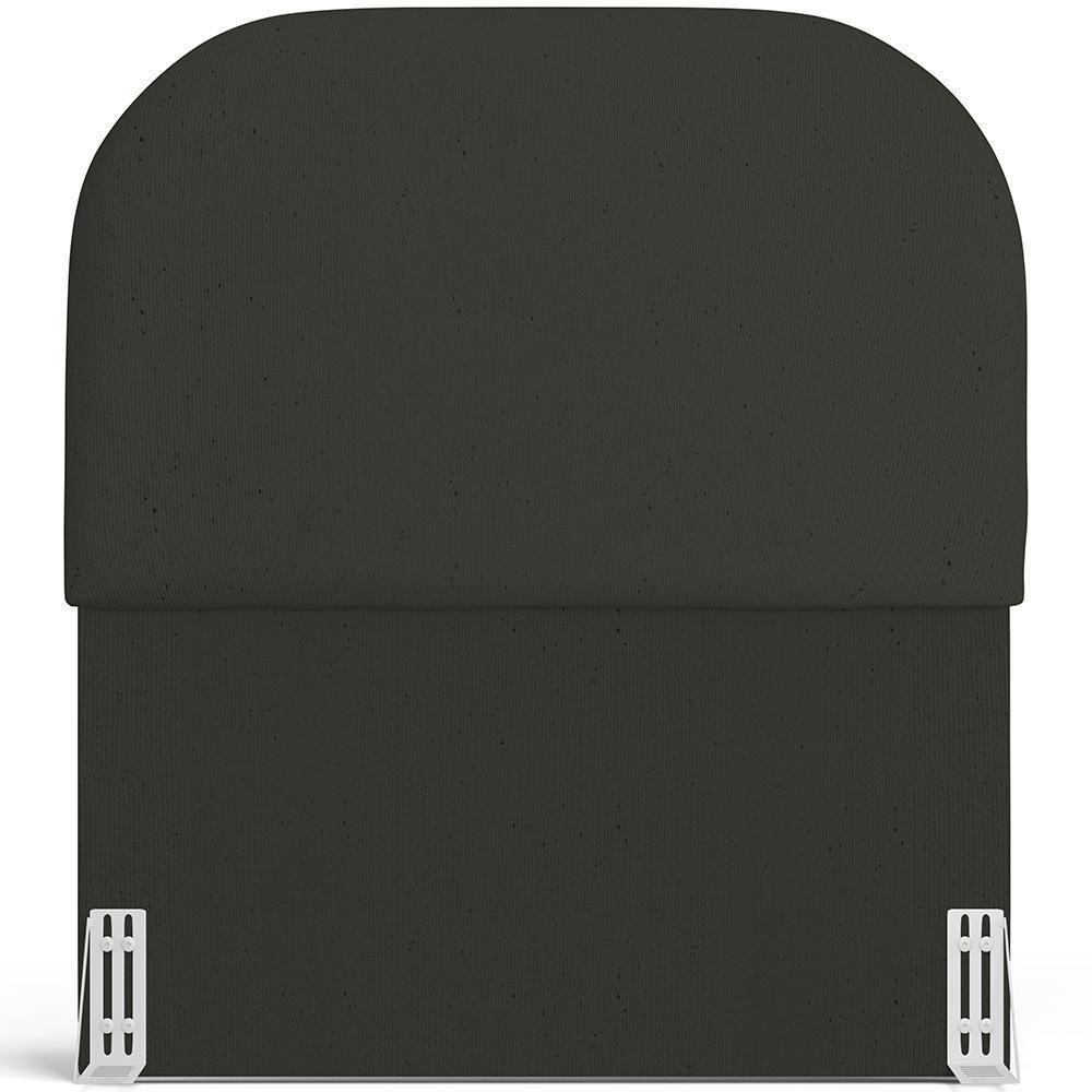 Cabeceira Cama Box 100cm Orgânica Lanna W01 Linho Verde Musgo - Lyam Decor - 3