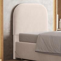 Cabeceira Cama Box 100cm Orgânica Lanna W01 Suede Bege - Lyam Decor - 2