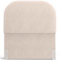 Cabeceira Cama Box 100cm Orgânica Lanna W01 Suede Bege - Lyam Decor - 3