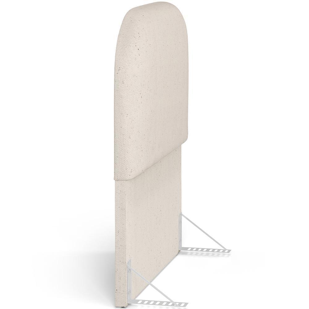 Cabeceira Cama Box 100cm Orgânica Lanna W01 Linho Cru - Lyam Decor - 6
