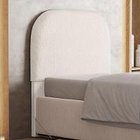 Cabeceira Cama Box 100cm Orgânica Lanna W01 Linho Cru - Lyam Decor - 2