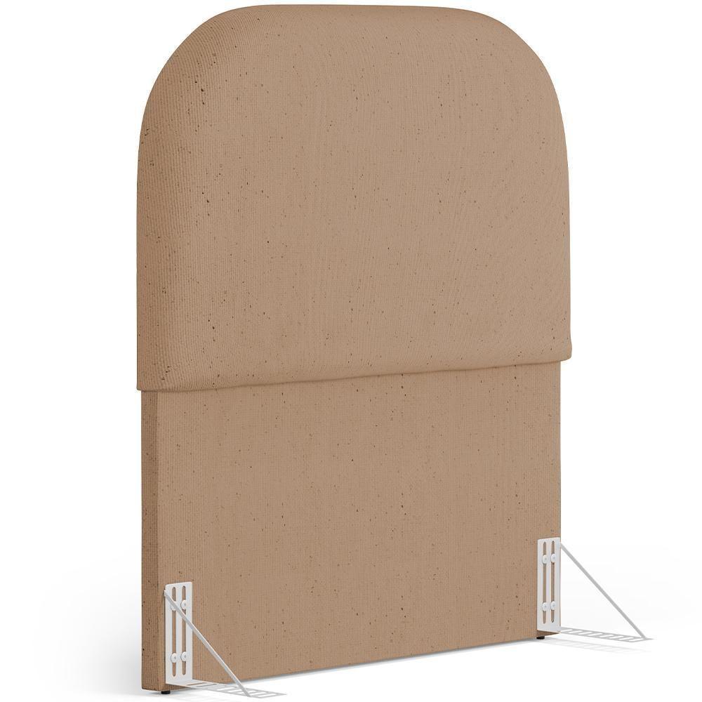 Cabeceira Cama Box 100cm Orgânica Lanna W01 Linho Bege Escuro - Lyam Decor - 1