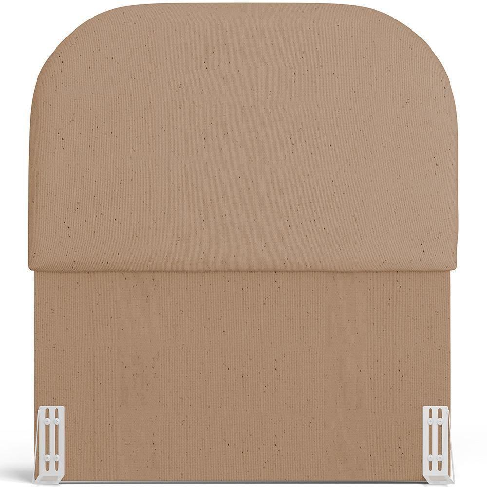 Cabeceira Cama Box 100cm Orgânica Lanna W01 Linho Bege Escuro - Lyam Decor - 3