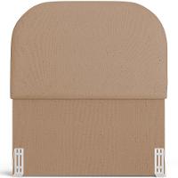 Cabeceira Cama Box 100cm Orgânica Lanna W01 Linho Bege Escuro - Lyam Decor - 3