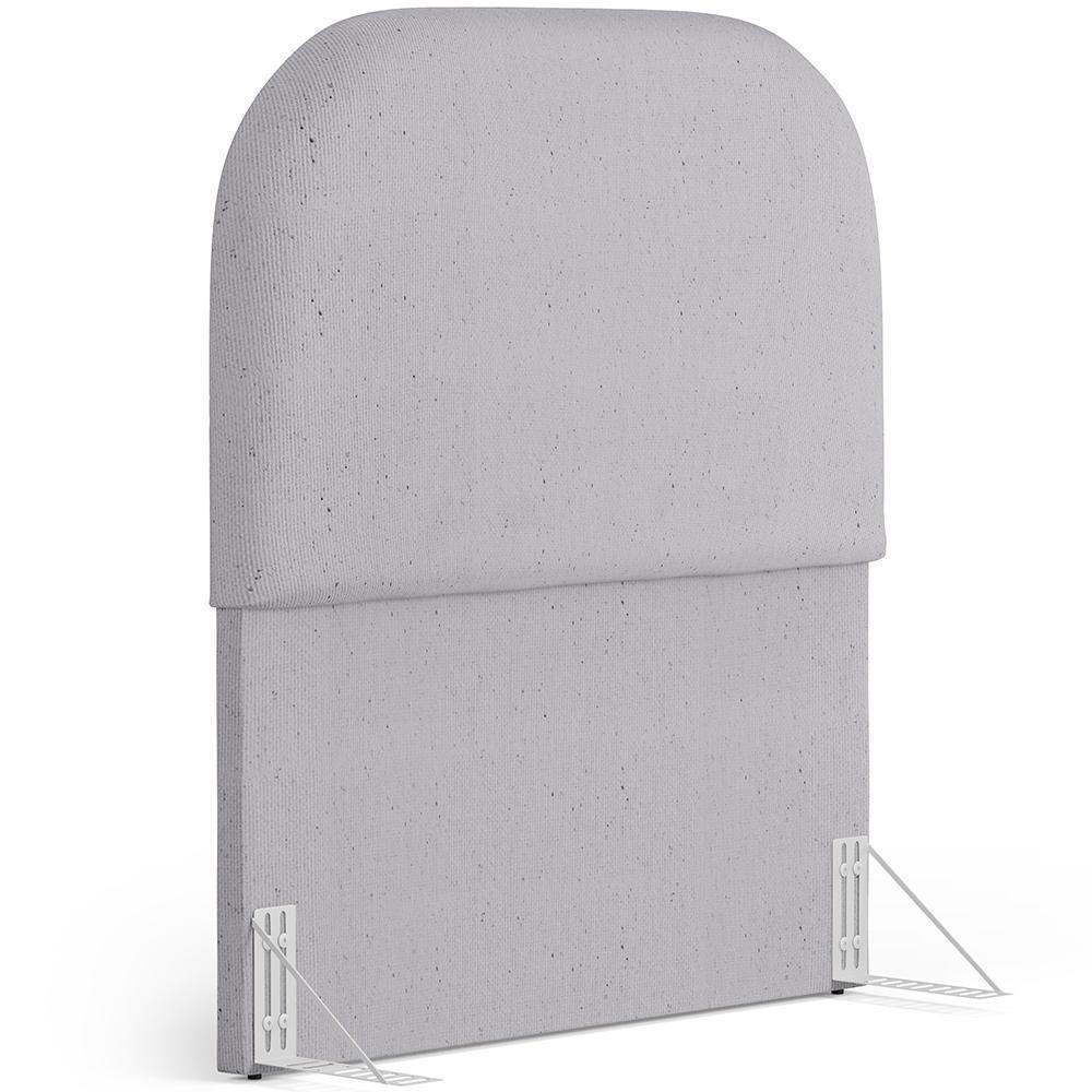 Cabeceira Cama Box 100cm Orgânica Lanna W01 Linho Cinza - Lyam Decor - 1