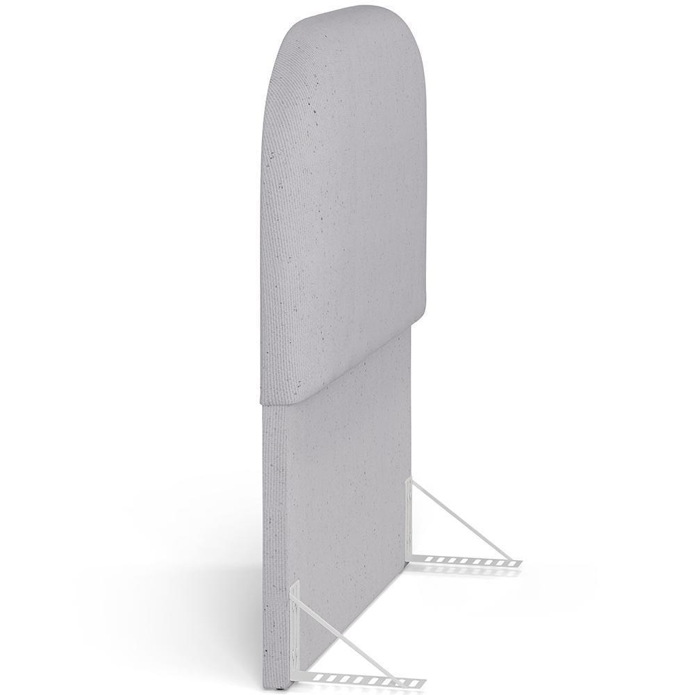 Cabeceira Cama Box 100cm Orgânica Lanna W01 Linho Cinza - Lyam Decor - 6