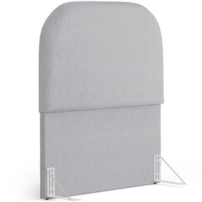 Cabeceira Cama Box 100cm Orgânica Lanna W01 Linho Cinza - Lyam Decor