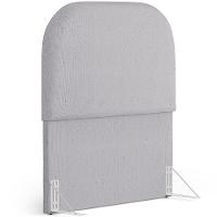 Cabeceira Cama Box 100cm Orgânica Lanna W01 Linho Cinza - Lyam Decor - 1