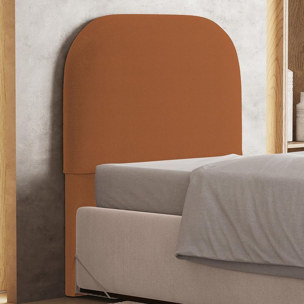 Cabeceira Cama Box 100cm Orgânica Lanna W01 Bouclê Terracota - Lyam Decor - 2