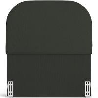 Cabeceira Cama Box 100cm Lanna Com Puff Recamier Doha W01 Linho Verde Musgo - Lyam Decor - 3