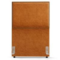 Cabeceira Box Solteiro Com Tachas 100 Cm Vicenza L02 Couríssimo Canela - Lyam Decor - 8