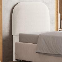 Cabeceira Cama Box 100cm Orgânica Lanna W01 Bouclê Creme - Lyam Decor - 2