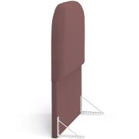 Cabeceira Cama Box 100cm Lanna Com Puff Recamier Doha W01 Suede Rosê - Lyam Decor - 10