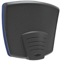 Cadeira De Escritório Executiva Office Base Giratória Preto Baixa Flexi P03 Vinil Azul - Lyam - 9